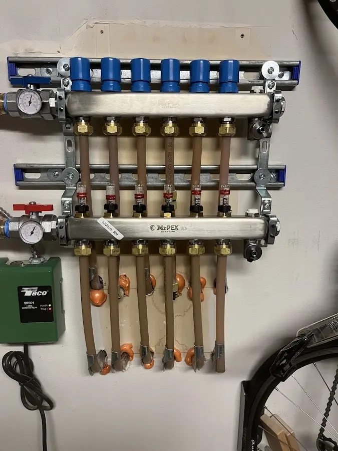 Plumber performing Leak Detection at a residential property in North Hills